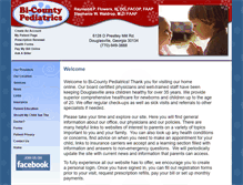 Tablet Screenshot of bicountypediatrics.com